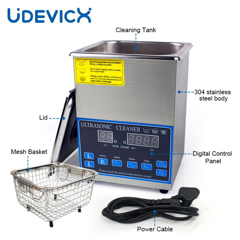Portable Mini Ultrasonic Cleaner for Jewelry Glasses Denture Watch Household Cleaning