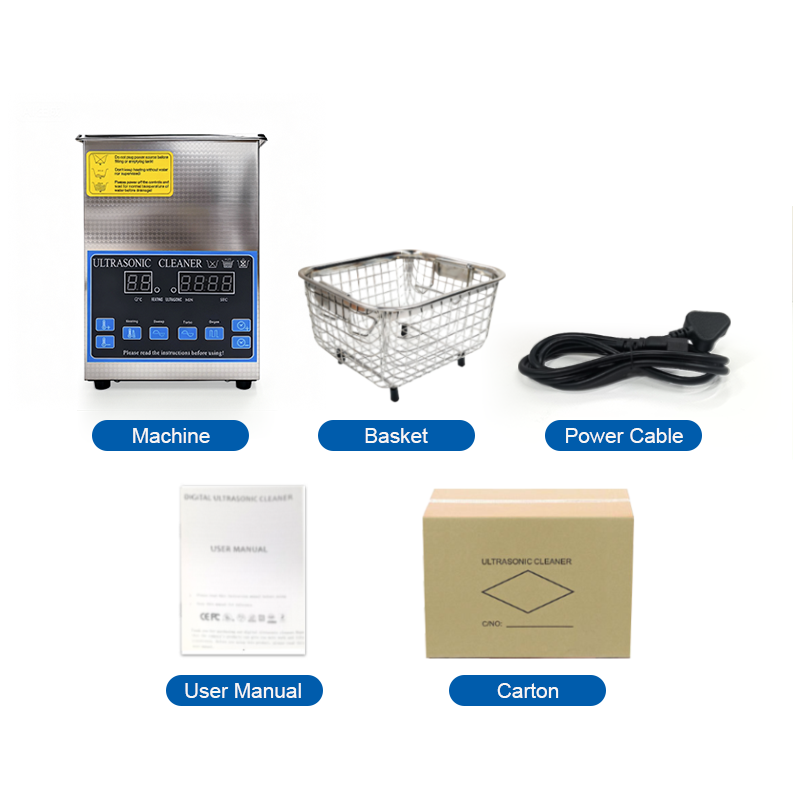 Portable Mini Ultrasonic Cleaner for Jewelry Glasses Denture Watch Household Cleaning
