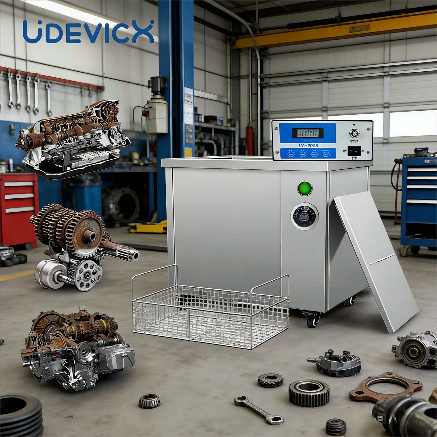 88L Industrial Ultrasonic Cleaner - Professional Automotive Parts Cleaning Equipment