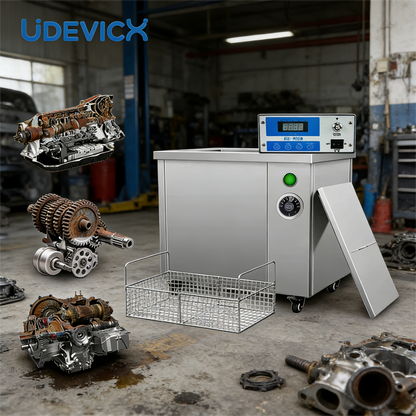 Heavy Duty Industrial Ultrasonic Cleaning Machine 1200×1000×800mm for Car Parts Cleaning